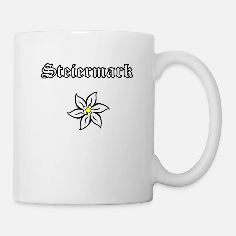 Edelweiß - Steiermark - Tasse - Weiß