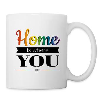 Home is where you are black - Tasse - Weiß - Rechts