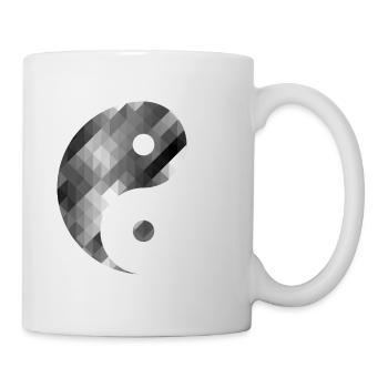 Abstrait Yin Yang - Mug blanc - blanc - Droite