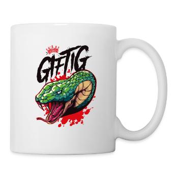schlange giftig - Tasse - Weiß - Rechts