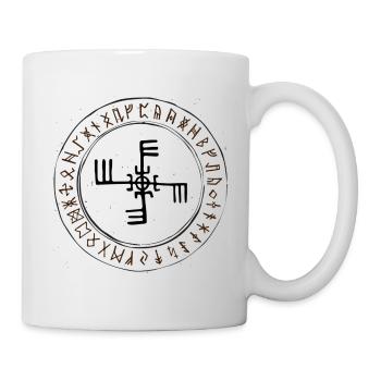 Suède Suède Symboles nordiques viking été snus - Mug blanc - blanc - Droite