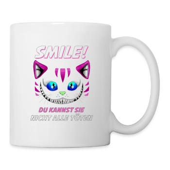 Lächle du Kannst Sie Nicht alle töten Design - Mug blanc - blanc - Droite