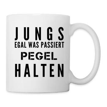 THE FASHION TEE - JUNGS PEGEL HALTEN - Tasse - Weiß - Rechts