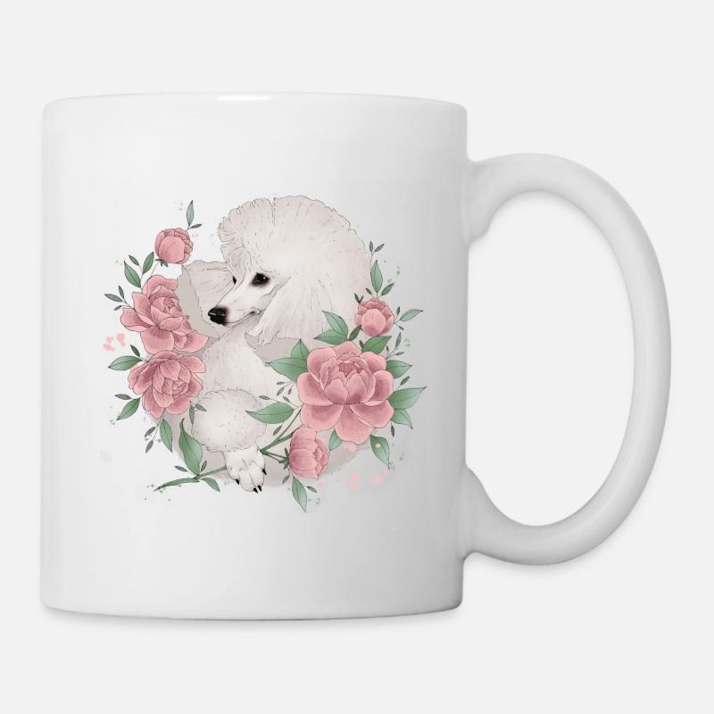 white poodle - Mug - white