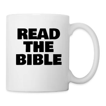 READ THE BIBLE - Tasse - Weiß - Rechts