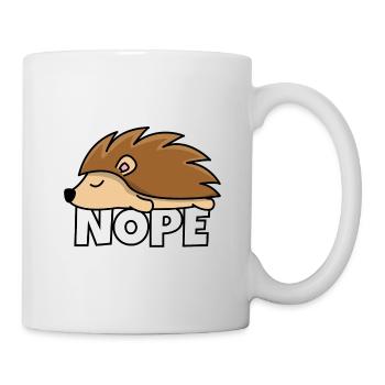 Nope porc-épic - Mug blanc - blanc - Droite