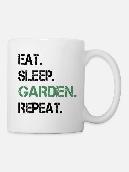 Garten - Tasse - Weiß