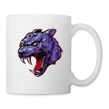 panther head beast animal - Mug - white - Right