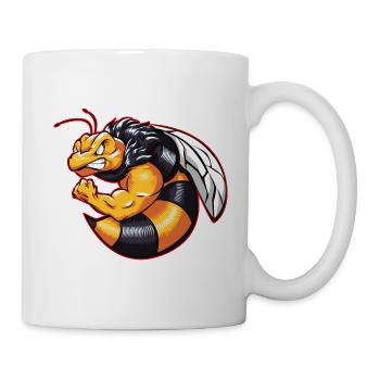 bee cycles beast gym fitness - Mug - white - Right