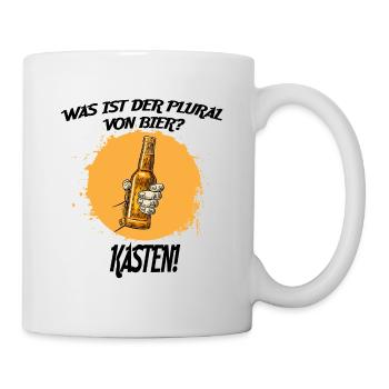 was ist der plural von bier kasten - Tasse - Weiß - Rechts