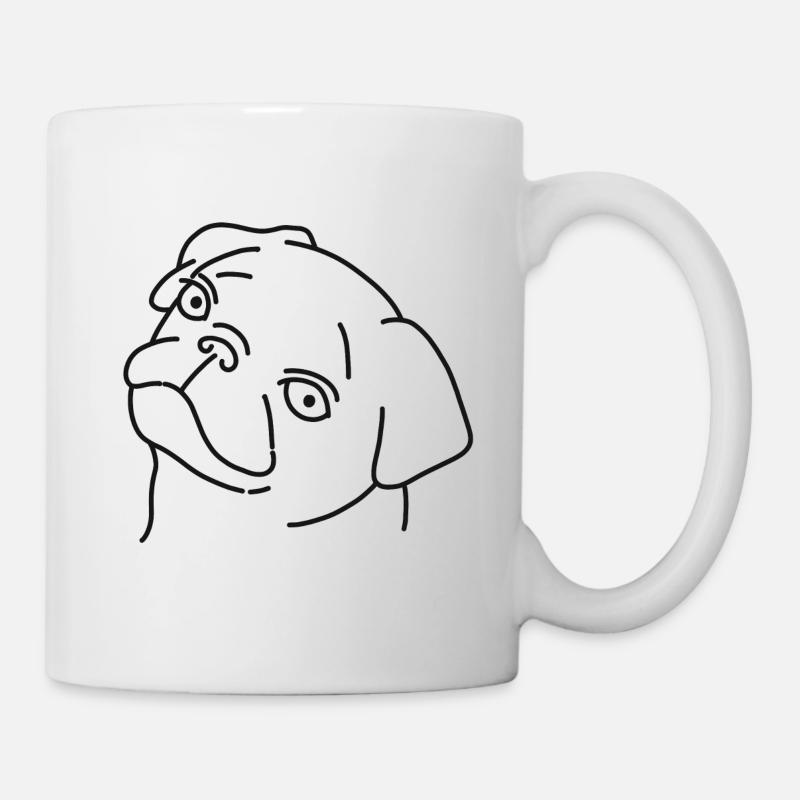 pug - Mug - white