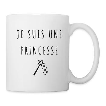 Je suis une princesse - Mug blanc - blanc - Droite