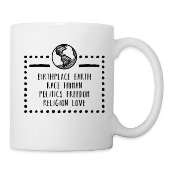 World peace for a world in peace - Mug - white - Right