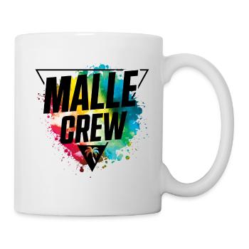 malle crew bunt klecks - Tasse - Weiß - Rechts