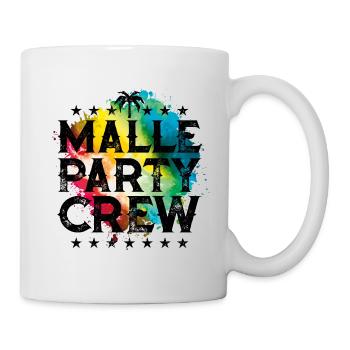 Malle party crew coloré - Mug blanc - blanc - Droite