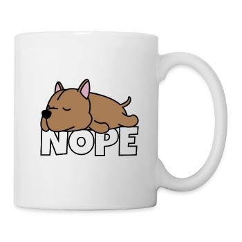 Nope pit bull - Mug - white - Right