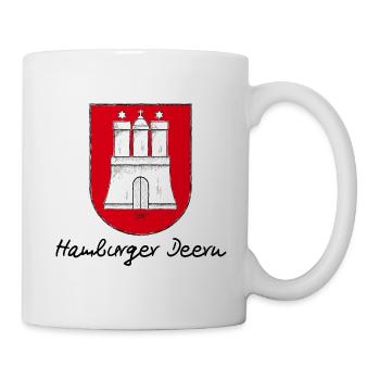 Bronko55 No.21 – Hamburger Deern - Tasse - Weiß - Rechts