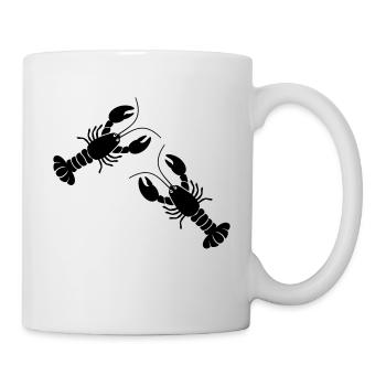 two lobsters - Tasse - Weiß - Rechts