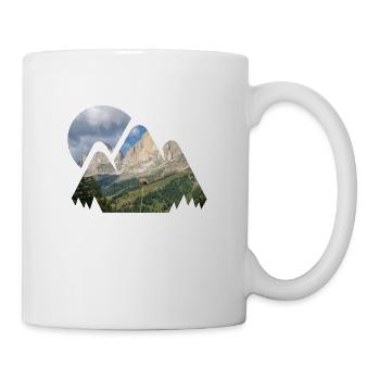 Mountain mountaineering landscape nature mountains forest - Mug - white - Right