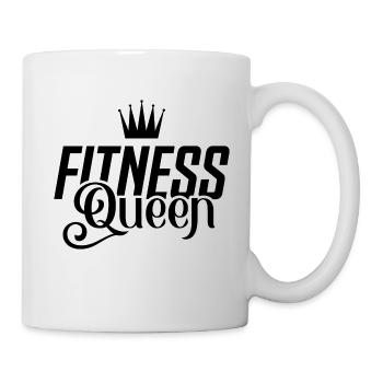 Fitness Queen Krone Workout - Tasse - Weiß - Rechts