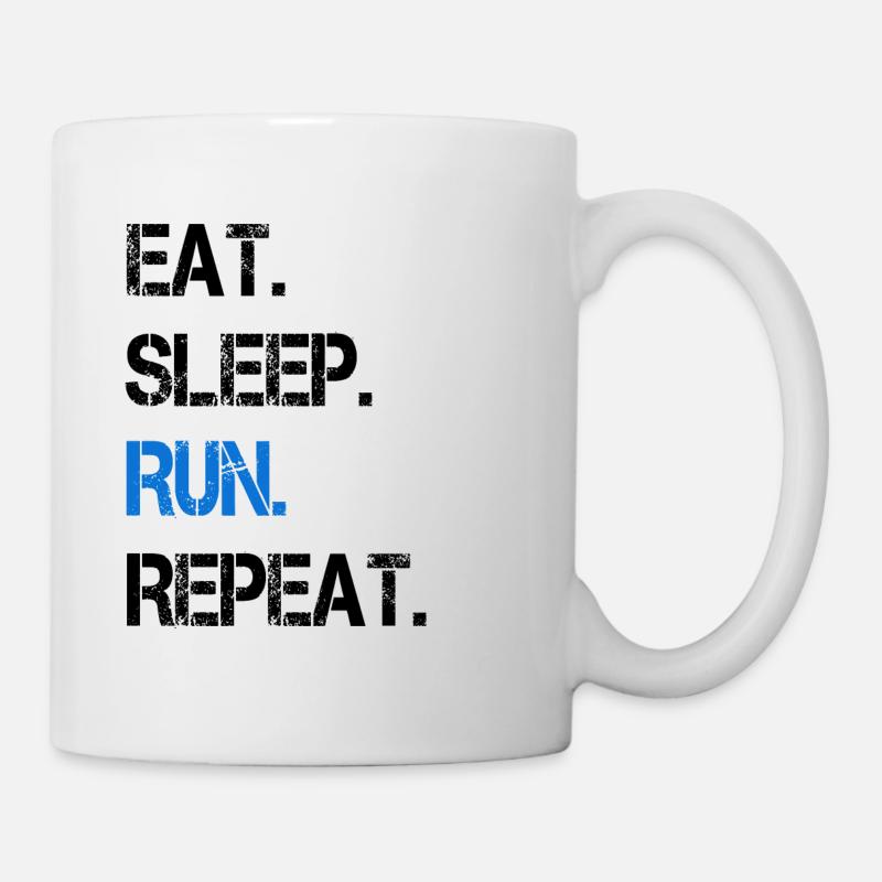 Courir le marathon marathon coureur cadeau - Mug blanc - blanc