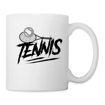 Raquette de tennis sport tennis - Mug blanc - blanc - Droite