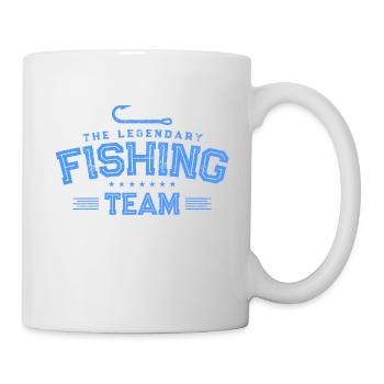 Pêche pêcheur équipe de poisson Logo - Mug blanc - blanc - Droite
