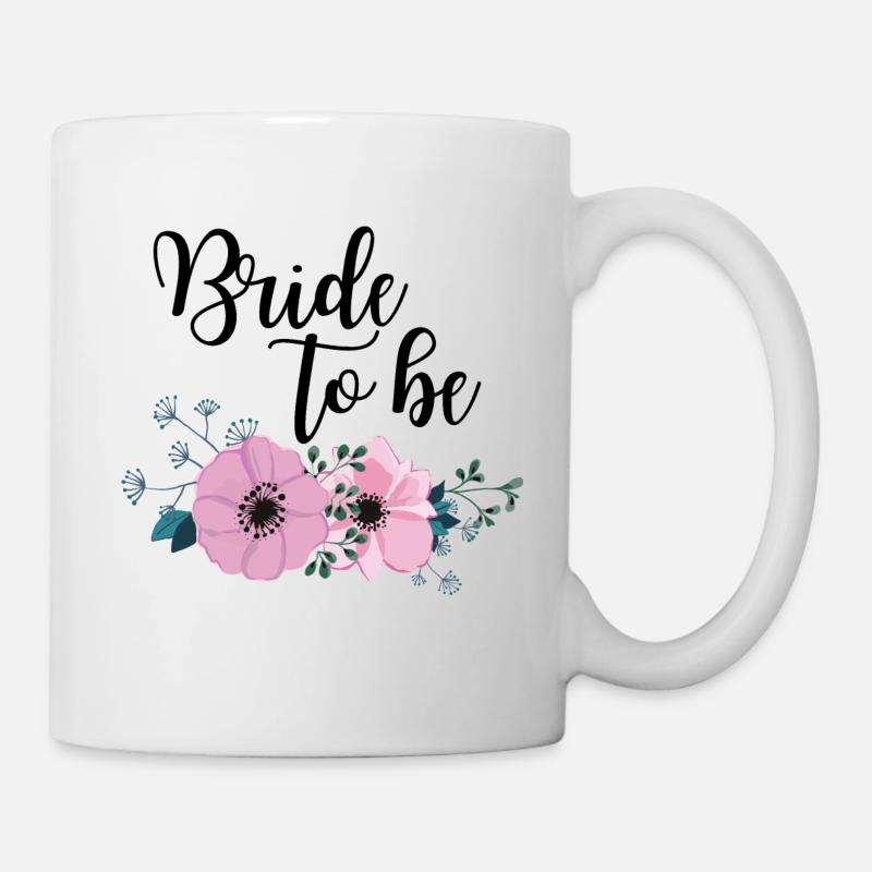 BRIDE TO BE - ROSE FLOWER 1 - Tasse - Weiß