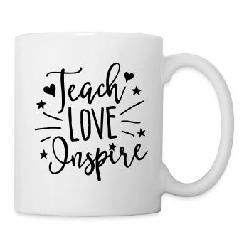 Enseigner l'amour inspirer - Mug blanc - blanc - Droite