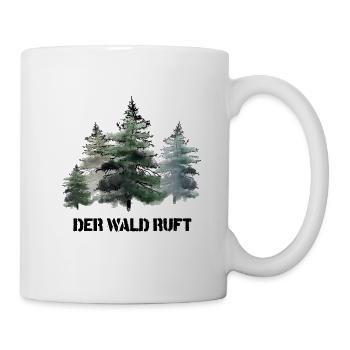 Der Wald ruft - Tasse - Weiß - Rechts