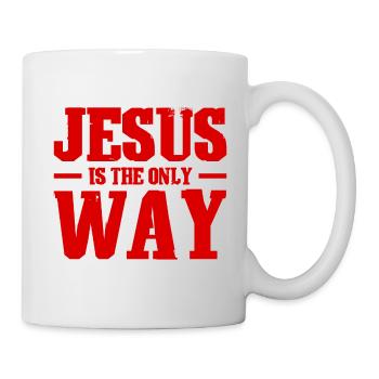 Jesus Christus Glaube - Tasse - Weiß - Rechts