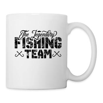 Hameçons d’équipe de pêche pêche - Mug blanc - blanc - Droite