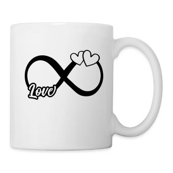 liebe unendlich infinity symbol - Tasse - Weiß - Rechts