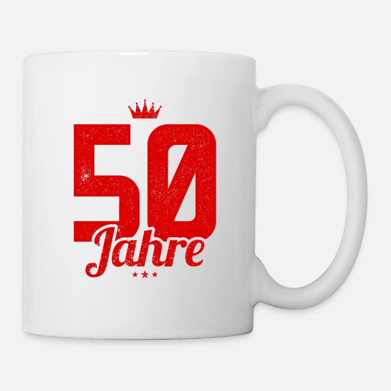 50 Jahre Jubiläum - Tasse - Weiß