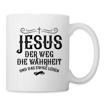 Jesus Christus Weg Wahrheit - Tasse - Weiß - Rechts