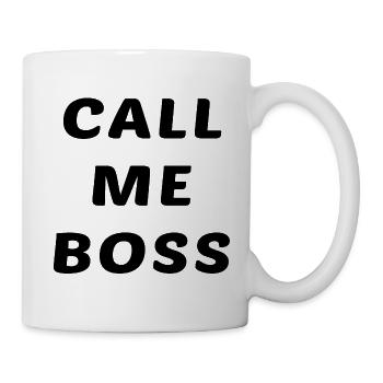 Nenn mich Chef - Tasse - Weiß - Rechts