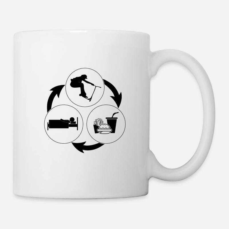 Freestyle Roller - Tasse - Weiß