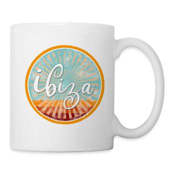 Ibiza Sonne - Tasse - Weiß - Rechts