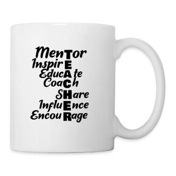 Enseignant mentor - Mug blanc - blanc - Droite