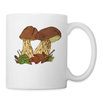 Champignons - Mug blanc - blanc - Droite