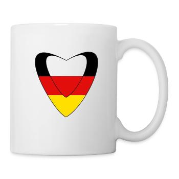 German-Pole Poland German-Polish heart gift - Mug - white - Right