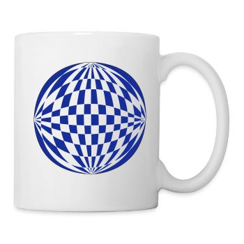 Kugel 3D - Tasse - Weiß - Rechts