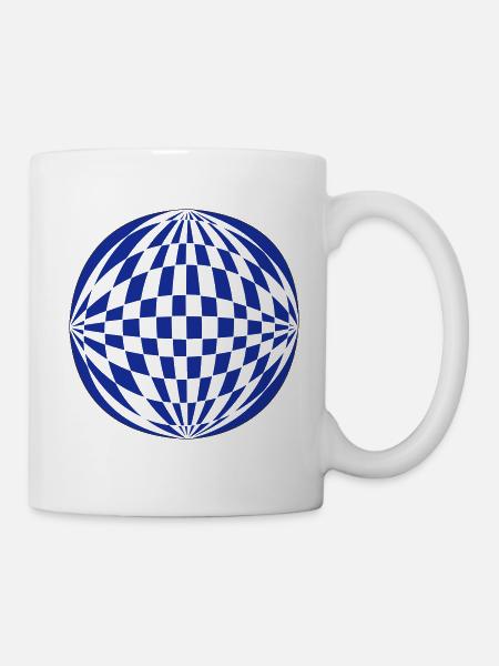 3D sphere - Mug - white