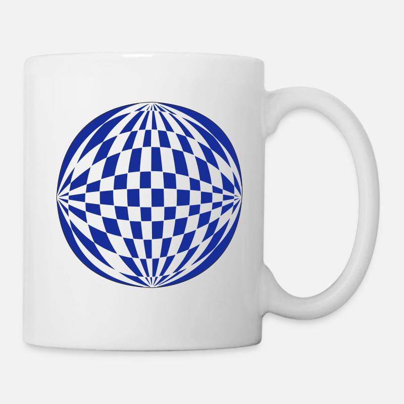 Sphère 3D - Mug blanc - blanc