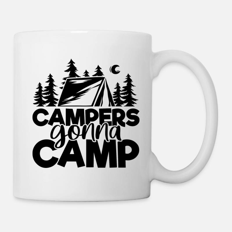 Campers gonna camp - Mug blanc - blanc