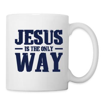 Jesus Christus Glaube - Tasse - Weiß - Rechts