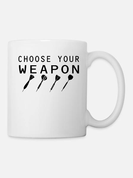 Darts Dart - Tasse - Weiß