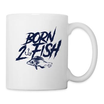 Born to fish fish - Mug - white - Right