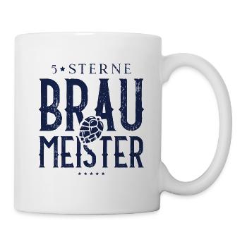 Braumeister Hopfen Brauer Brauerei - Tasse - Weiß - Rechts