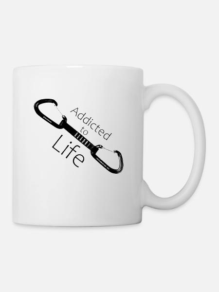 ensemble d'escalade addicted to life - Mug blanc - blanc